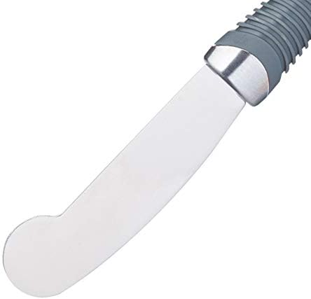 KitchenCraft Professional Butter Spreader Knife with Soft-Grip Handle, Grey, 18.5 cm (7.5")