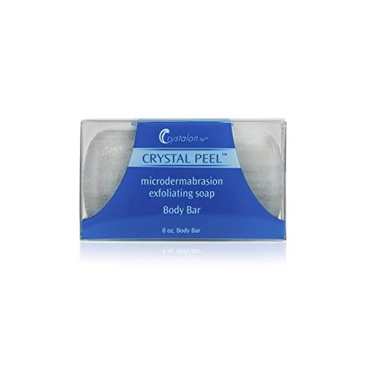 Crystal Peel Microdermabrasion Exfoliating Soap Body Bar, 8 Ounce