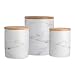 DII CAMZ38970 White Marble Ceramic Canister Set/3