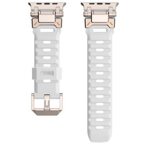 Bracelet caoutchouc Apple Watch S10 46mm SAAWEE pour le sport aquatique
