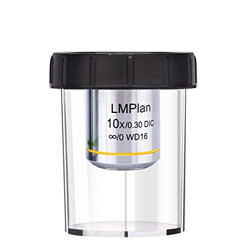 Microscope 5X 10X 20X 50X 100x Microscope Objective Differential Interference Objective Metallurgical Microscope Infinite Plane Long Working Distance Objective(10X)