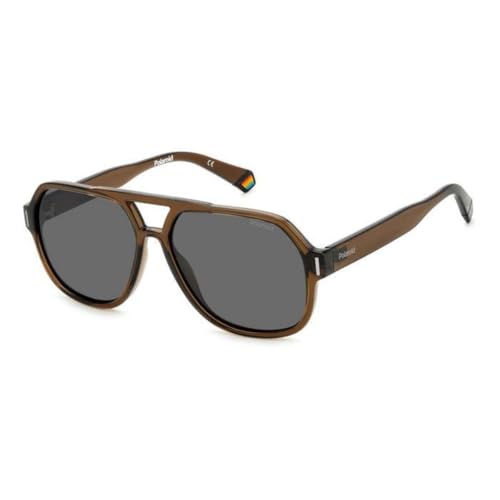 Polaroid Men's Modern Standard Sunglasses, 09q/M9 Brown, 57
