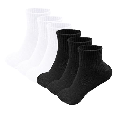 Image of TZ Promise 6 Pack-Women's Athletic Quarter Ankle Low Cut Cotton Socks Cushioned Sports Running