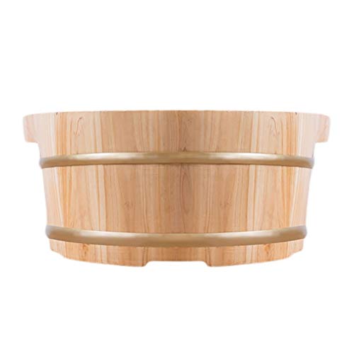 Bañera de madera para pedicure y spa de pies artesanal