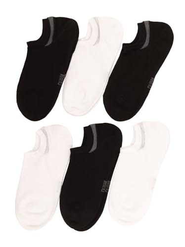Felina Super No-Show Socks W/Heel Control 6-Pack2