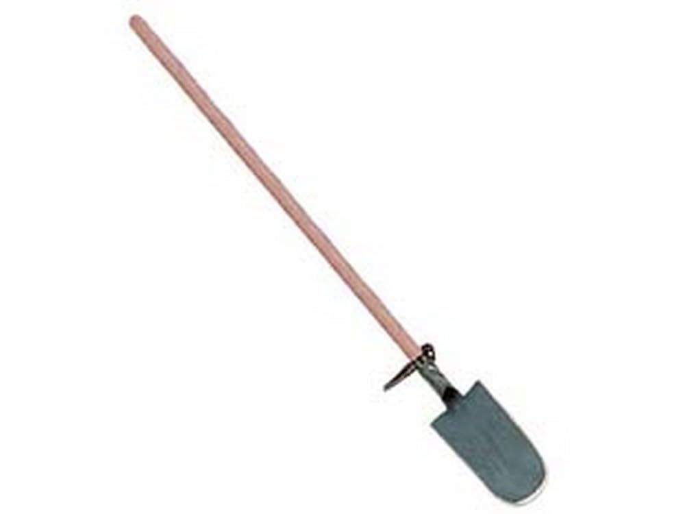 1PEZZO VANGA DA VIVAISTA FORGIATA CON MANICO LEGNO - gr.1450 cm.17x30/156h.