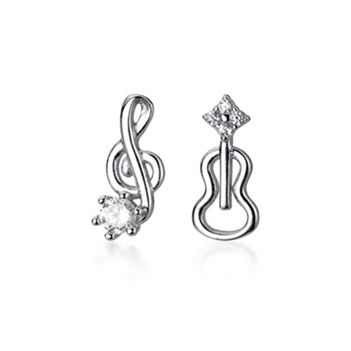 Boucles d'oreilles violon argent 925 diamants micro-silky femme