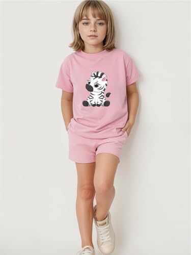 Image of minicult kids Kids Cotton Shorts and Matching Tshirt Coord clothing set with Cute Prints Clothing Set (200gsm Cotton Fabric)(pack of 2)