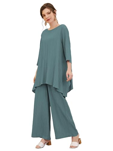 TADKEE Womens Striped Polyester Co-ord set