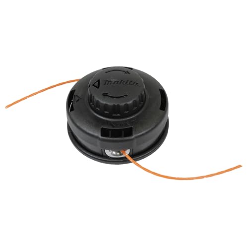 Makita 191D90-9 2-Fadenkopf Tap&Go M10 x 1,25, Linksgewinde, Ø 102 mm, mit 2,4 mm Four-Leaf Mähfaden, 3 Meter lang, Tippautomatik, passend für Akku-Rasentrimmer und Akku-Freischneider
