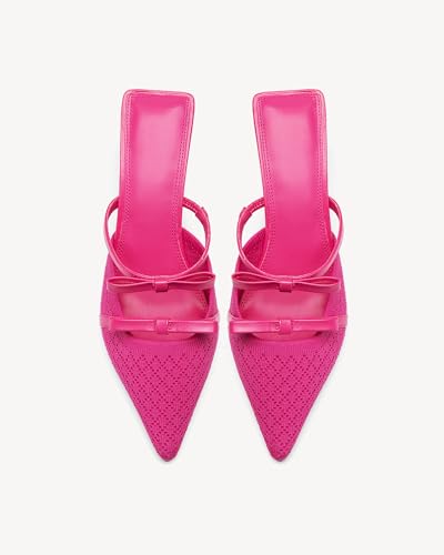 Women's Elegant Pointed Toe Pumps - Breathable Mesh Stiletto Heeled Sandals for Weddings, Office & Evening Events2