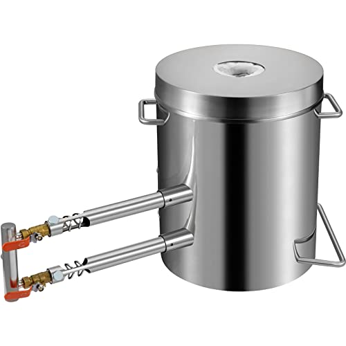 Vevor 12KG PROPANE MELTING FURNACE KIT 2 Propane Melting Furnace Kit Large Capacity Foundry Home, Blacksmithing Forge With Crucible & Tongs Kiln, Stainless Steel Smelter, For Metal Scrap Recycle thumb #9