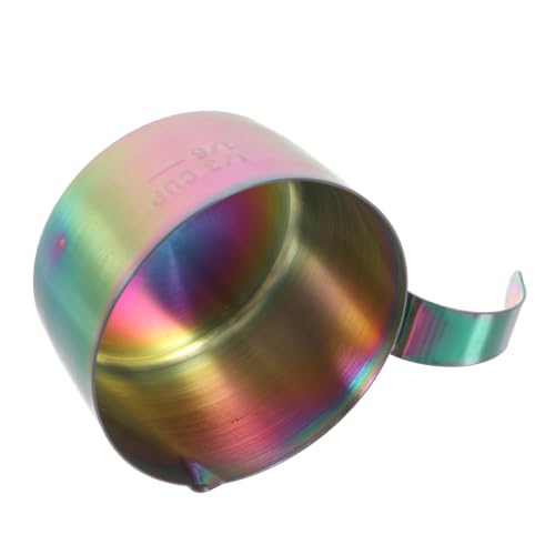 JUMPLAWN Stainless Steel Espresso Cup with Pouring Spout Serving Pitcher for Coffee and Milk for Latte and Easy to Clean