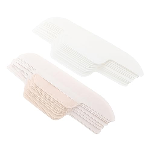 Operitacx 24 Piezas Almohadilla de Borde Protector de Sudor Sombrero para Cuello Absorbe Humedad Gorro Desodorante Forro de Sudor del Sombrero Forro Protector de Sombrero PE película