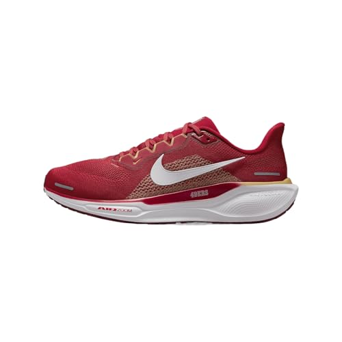 Nike Pegasus 41 Men's Road Running Shoes (San Francisco) (FZ5070-600, Gym Red/White/Club Gold/White) Size 11