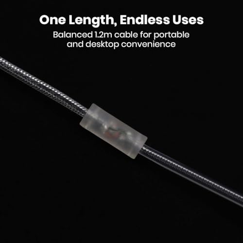 Image of Moondrop Chu 2 Replacement Cable, 2-Pin 0.78mm Connector with Transparent PVC, 3.5mm Gold-Plated Plug, Durable & Lightweight Wired IEM Cable 1.2m Audio for Clear Sound and Secure Fit
