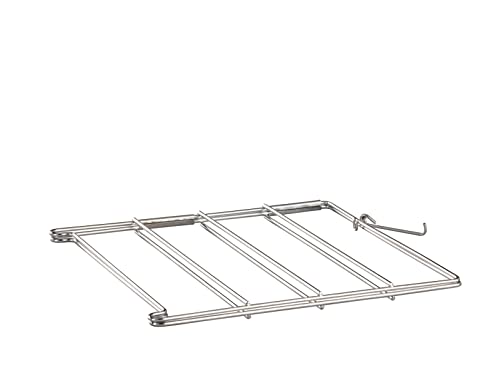 APS Gestell für 4 Pizzableche 26 x 25 cm, H: 26 cm Edelstahl für Pizzableche bis Ø 28 cm Abstand zwischen den Ebenen: 5,5 cm zusammenklappbar arretierbar