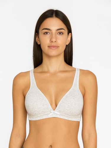 Image of Viola's Secret 6 Pack of Color Print T-Shirt Bras B Cup C Cup and D Cup