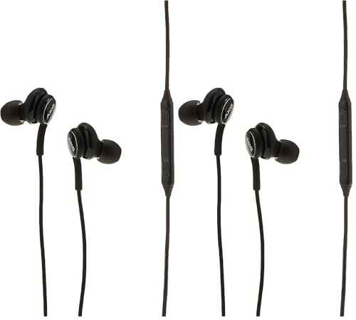Image of Samsung EO-IC100BBEGUS Corded Type-C Earphones, Black, 0.98 x 0.71 x 48.82 (Pack of 2)