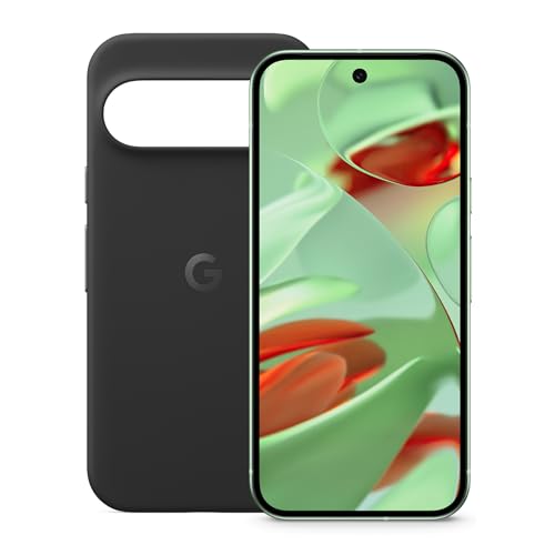 Google Pixel 9 - Unlocked Android Smartphone with Gemini, Advanced Camera, 6.3" Actua Display - Wintergreen, 128GB + Pixel 9 & Pixel 9 Pro Case - Stain-Resistant Silicone - Obsidian