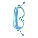 RiToEasysports Kids Swimming Goggles, Large Frame Non Fog HD Swimming Goggles Glasses with Nose Clip for Children (Light Blue