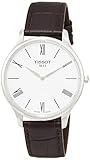 Roman and INDEXES TISSOT Herren Analog Quarz Uhr mit Leder Armband T0634091601800