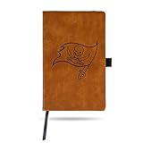 Rico Industries NFL Tampa Bay Buccaneers Brown Laser Engraved Small Notepad Jounral/Notepad 8.25