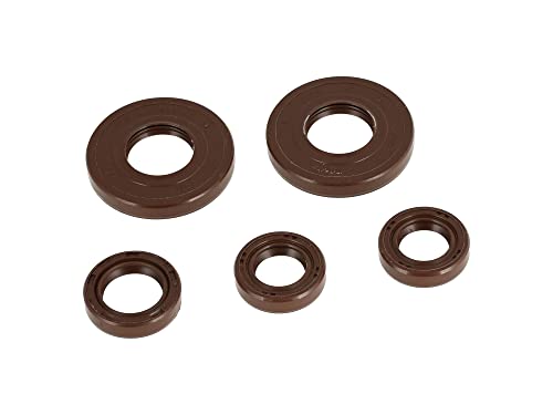 AKF Set: Wellendichtringe Motor kpl. braun, Staublippe - Simson S50, KR51/1 Schwalbe, SR4-2 Star, SR4-3 Sperber, SR4-4 Habicht