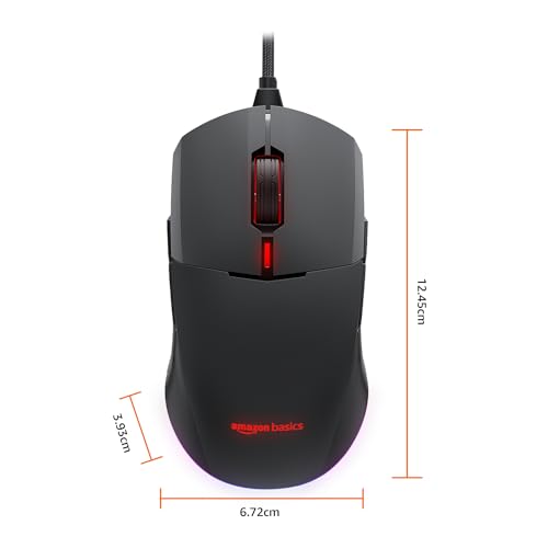 Image of amazon basics - Pro Series - Dual Connectivity Rechargeable Gaming Mouse (Bluetooth /Wireless) with 8 Programmable Buttons, 16000 DPI Optical Sensor