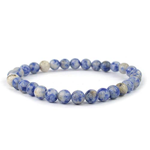 Image of Reiki Crystal Products Certified Natural Crystal Stone Bracelet 6 mm Round Beads for Men & Women | Premium Gemstone Jewellery Collection | Reiki Charged | Multiple Stone Variants Available