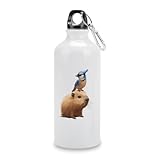 Photo Gallery blue jay e capybara - borraccia sportiva riutilizzabile, in alluminio, da viaggio, per esterni Photo Gallery blue jay e capybara - borraccia sportiva riutilizzabile, in alluminio, da viaggio, per esterni