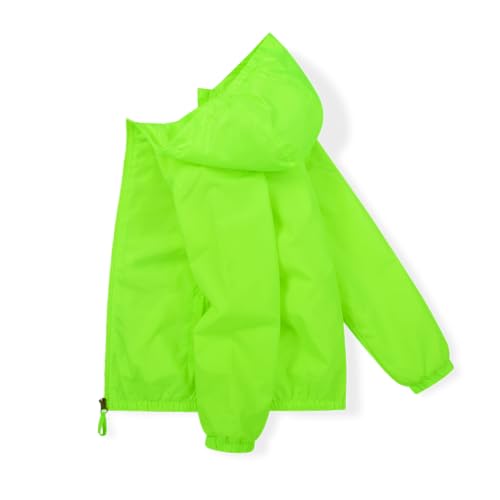 Image of SNOW DREAMS Boys Waterproof Rain Jacket Windbreaker Lightweight Coat Kids Raincoat Outerwear
