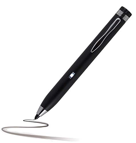 Navitech Black Mini Fine Point Digital Active Stylus Pen Compatible with The Lenovo