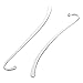 Housweety 15 Pcs Silver Plated Bookmark With Loop 86mm