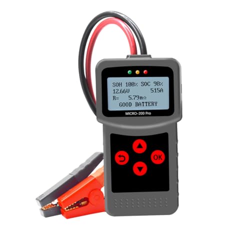 Car Motorcycle Battery Tester Auto Battery Tester MICRO-200 PRO Digital Car Load Discharge Black