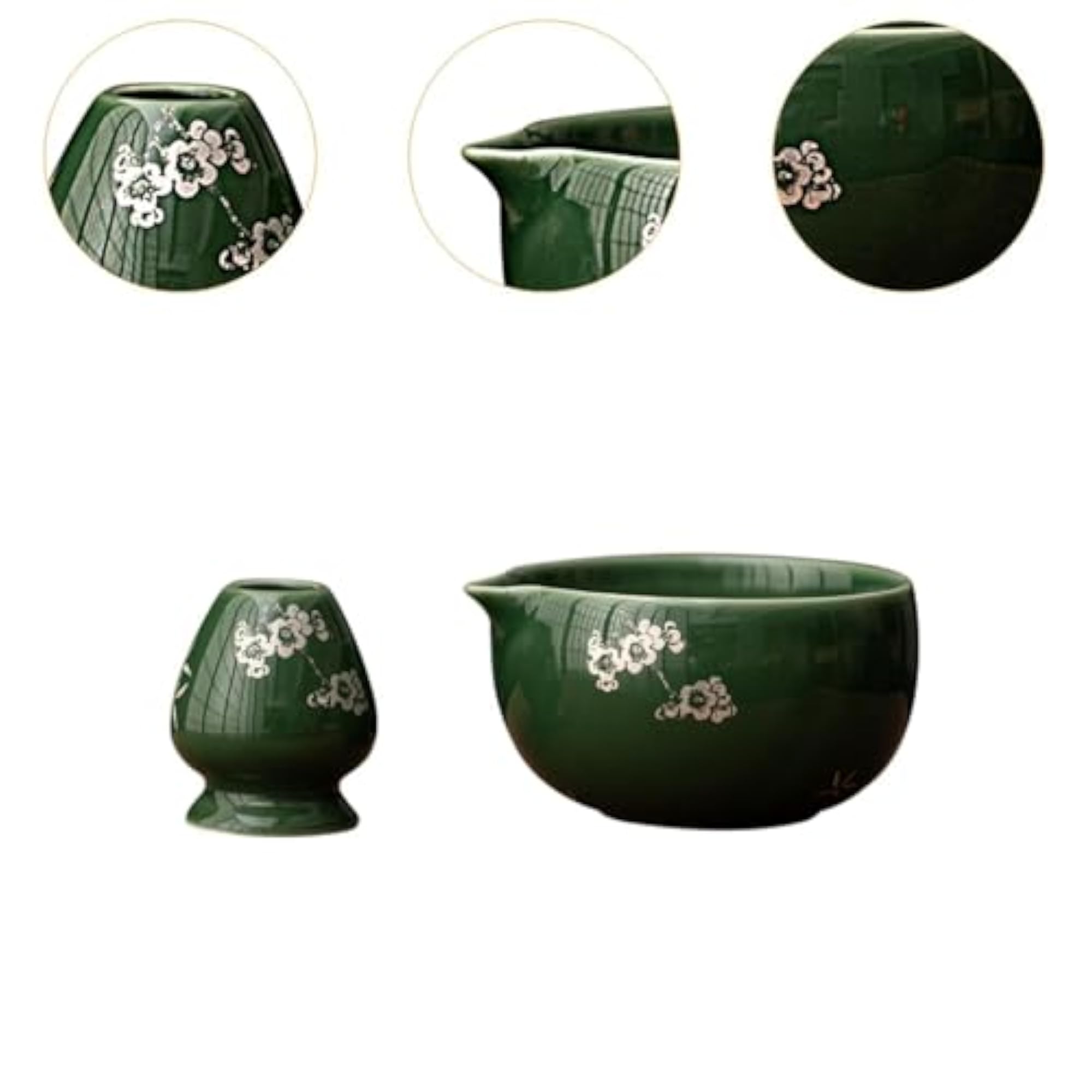 Portable Traditional Matcha Bowl with Pouring Spout