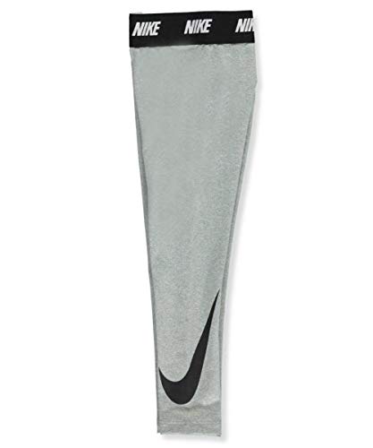 NIKE Kids Sport Essentials Printed Leggings Little Kids Dark Grey Heather Girl's Casual Pants2