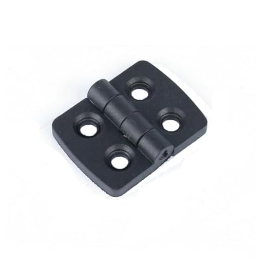Plastic Cabinet Door Hinge, Black Durable Furniture Hardware for Smooth Quiet Opening and Closing(40x30mm)