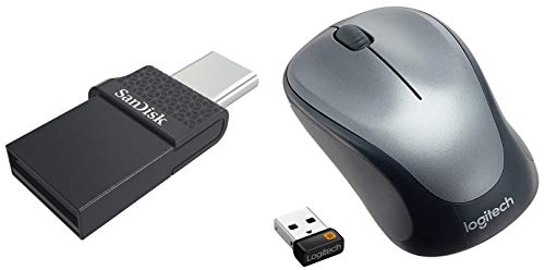 Image of Lenovo SanDisk Dual Drive Type-C 64GB Flash Drive+Logitech M235 Mouse