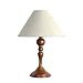 Produktbild Jadssox Vintage Holz Tischlampe Stoff Nachttischlampe Walnuss Farbe Holz Schreibtisch Leselampe E27 Beistelltischlampen für Schlafzimmer Wohnzimmer Schreibtisch Kinderzimmer E27 Nachttischlampen