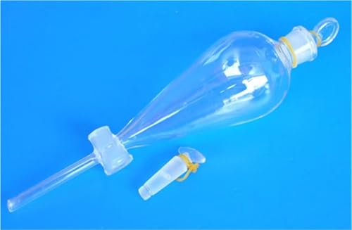 Entonnoir de séparation verre 60mL anti-fuite avec robinet à vis précis [Pack 2]