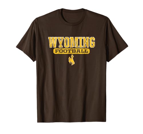 Wyoming Cowboys Apparel Football Block Pill T-Shirt