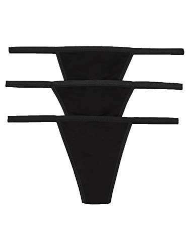 Cosabella Talco G-String 3-Pack Black Black Black One Size