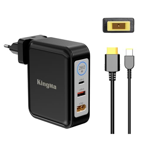 Chargeur Legion 7i Gen 9 GaN 260W pour ordinateur portable de jeu avec câble amovible