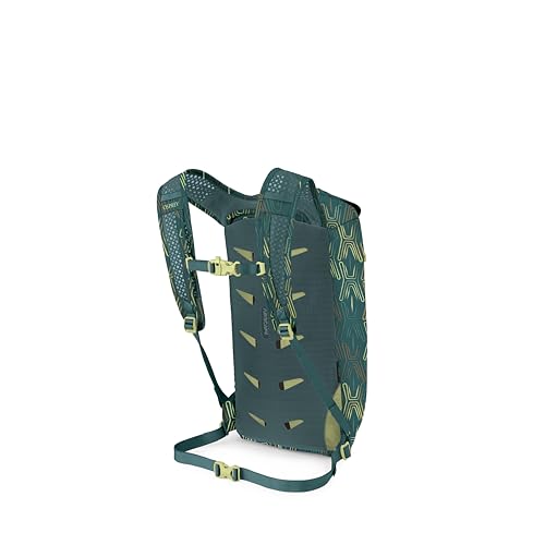 Image of Osprey Daylite Cinch Backpack - Lightweight Travel Bag for Hikes, Festivals, and Everyday, Fuzzy Window Print /Torrent Blue