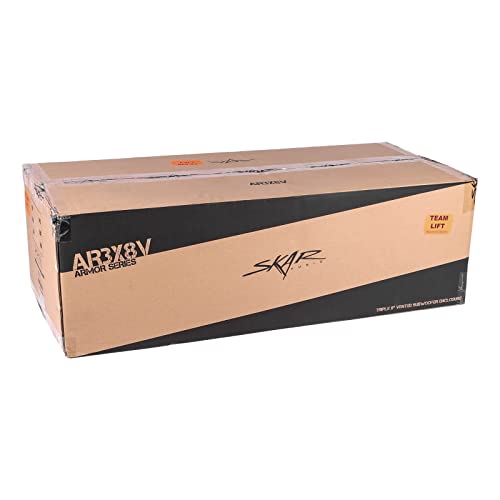 Image of Skar Audio AR3X8V Triple 8 inch Universal Fit Armor Coated Ported Heavy Duty Subwoofer Box