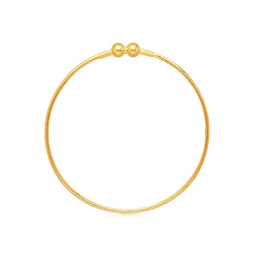 Image of Malabar Gold & Diamonds 22k (916) BIS hallmark Yellow Gold Bangle for Women, Oval Bangle