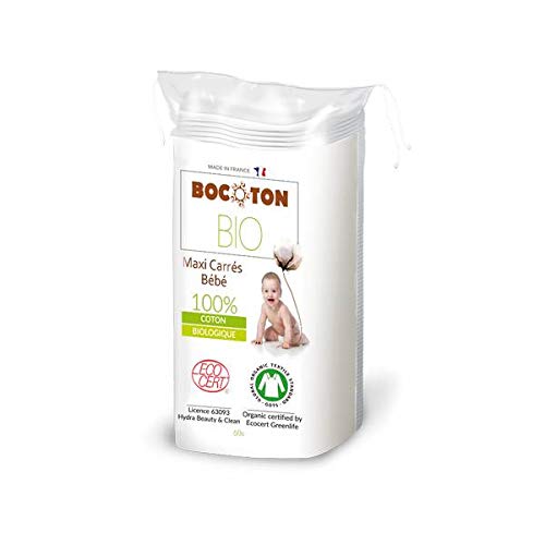 Bocoton Bio – 60 Maxi algodón para bebé orgánico – Lote de 4 – Entrega rápida a Francia – Precio por lote