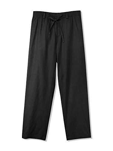 Hat and Beyond Womens Casual Classic-Fit Beach Trousers Linen Pants3