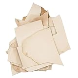 ELW Vegetable Tanned Leather Scraps | 2-6 oz Light Weight | Size: 2 LB | Genuine Cowhide Full Grain Leather Remnants for DIY, Crafting, Leatherworking, Tooling | Natural Veg Tanned - Lightweight